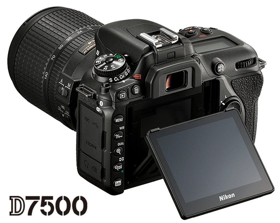 Nikon D7500 mit flexiblen Display