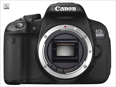 Bild: DSLR Kamera Body Canon EOS 650D Vorderansicht