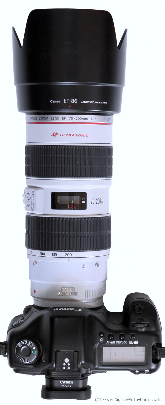 Canon EOS 5D mit Zoomobjektiv 70-200