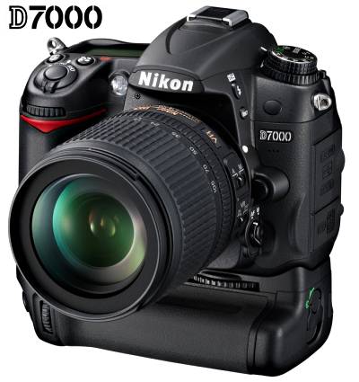Foto: Spiegelreflexkamera Nikon D7000 mit Batteriegriff