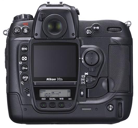 Foto: Digitale Spiegelreflexkamera Nikon D2Xs  Ansicht von Hinten