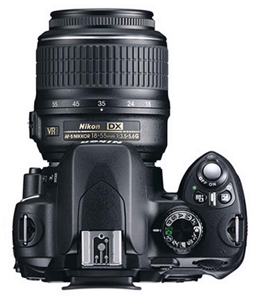 Foto: SLR Digitalkamera Nikon D60 Ansicht von Oben