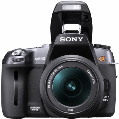 Bild: Spiegelreflexkamera Sony A-550 Alpha D-SLR