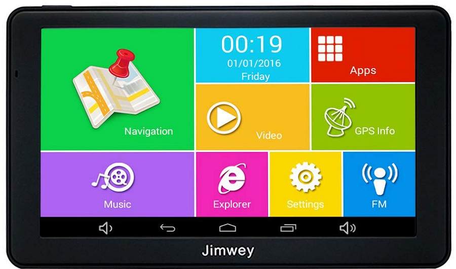 GPS Navi Navigation fr Auto LKW PKW 7 Zoll Bluetooth Android 16GB 512MB Kostenloses Kartenupdate Touchscreen Navigationsgert POI Blitzerwarnung