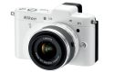 Nikon-1 - Markteinfhrung Oktober 2011 - Kamerahersteller Nikon steigt mit den beiden Kamera Neuvorstellungen Nikon J1 und V1 ins Systemkamerageschft ein. Die V1 verfgt ber einen elektronischen Sucher und laut Nikon mit dem schnellsten Autofokussystem der Welt.