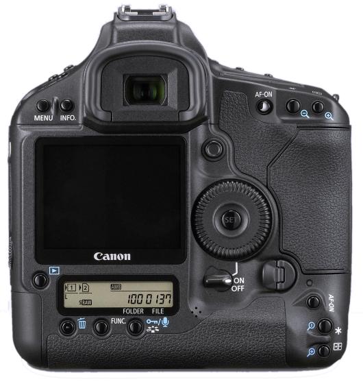 Digitale Spiegelreflex Kamera EOS 1DS MARK III Ansicht von Hinten