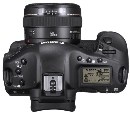 EOS 1DS MARK III Digitale Spiegelreflex Kamera Ansicht von Oben