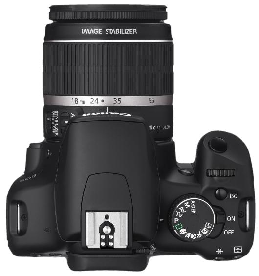 Foto: Digitale Spiegelreflex Kamera CANON EOS 450D Ansicht von Oben