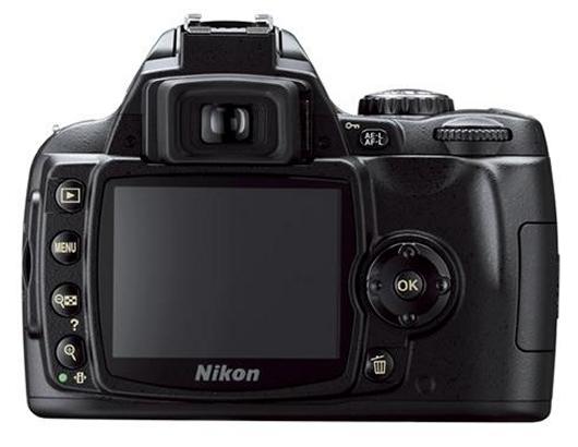 Foto: D-SLR Kamera Nikon D40 Ansicht von Hinten
