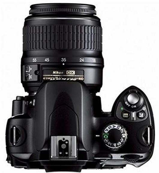 Foto: D-SLR Kamera Nikon D40 Ansicht von Oben