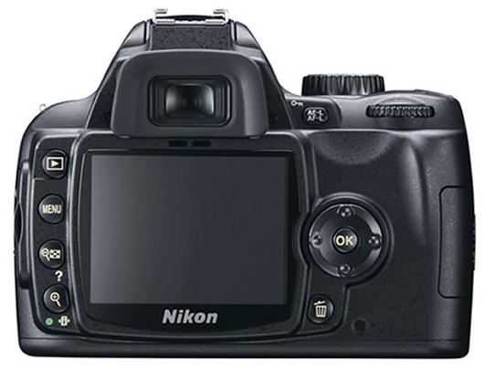 Foto: Spiegelreflexkamera Nikon d60 Ansicht von Hinten