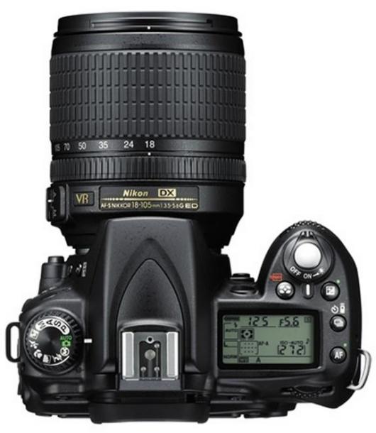 Foto: D-SLR Kamera Nikon D90 Ansicht von Oben